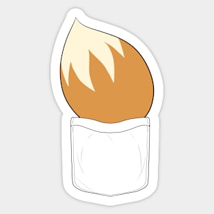 Normal fox tail (pocket) Sticker